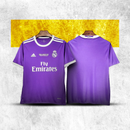 Camisa Retrô Real Madrid 2017 - Roxa