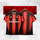Camisa Retrô AC Milan I 2010/2011 - Masculina Adidas - Vermelha e preta