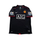 Camisa Retrô II Manchester United 2007/08 - PRETA - Champions League Edition