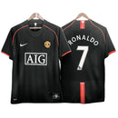 Camisa Retrô II Manchester United 2007/08 - PRETA - Champions League Edition