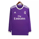 Camisa Retrô Real Madrid 2016/2017 - Manga Longa - Roxa