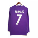 Camisa Retrô Real Madrid 2016/2017 - Manga Longa - Roxa