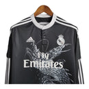 Camisa Retrô Real Madrid 2014 - Manga Longa - Preta